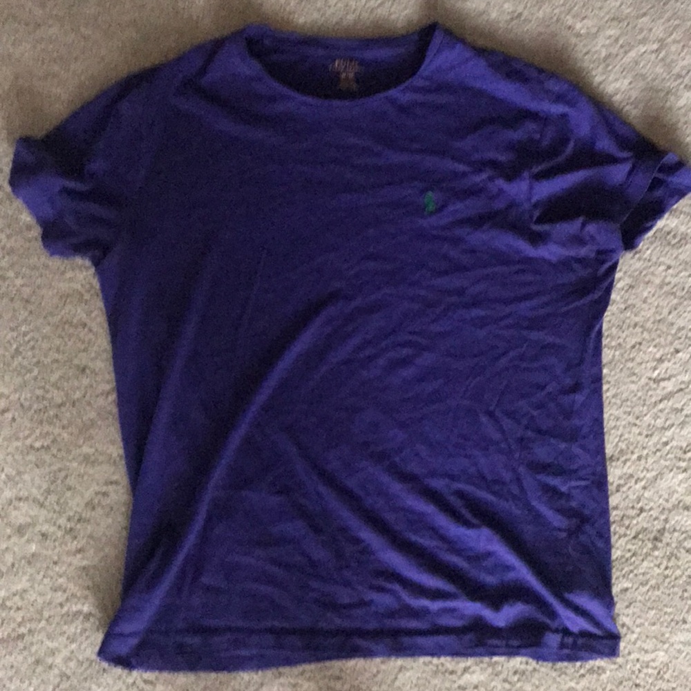 Purple polo Ralph Lauren pocket t shirt